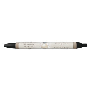 Stylo Noir Faveurs de mariage personnalisées en vrac, Mariage