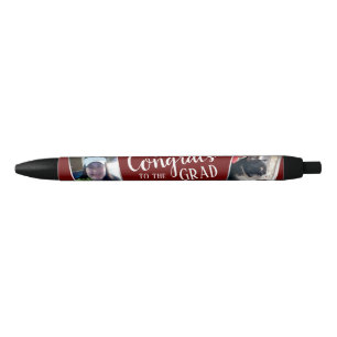 Stylo Noir Félicitations à la coutume photo Grad