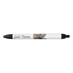 Stylo Noir Fermez et jouez à l'hockey