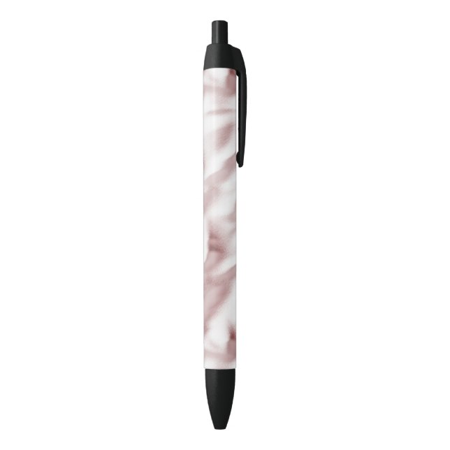 Stylo Noir Fête d'anniversaire glamour rose pastel (Bas (Vertical))