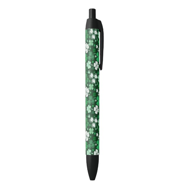 Stylo Noir Fête de la Saint-Patrick shamrock (Bas (Vertical))