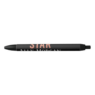 Stylo Noir Feux de marquis STAR personnalisés