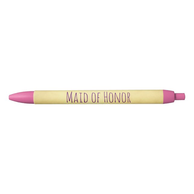 Stylo Noir Fille des moments d'honneur (Devant)