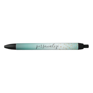 Stylo Noir Fille Glam Gold Sparkle Confetti Mint Ombre
