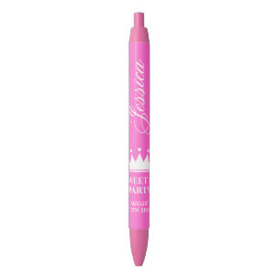 Stylo Noir Fille sweet sixteen 16e fête d'anniversaire mignon