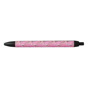 Stylo Noir Flamant rose Boire Martini Thunder_Cove