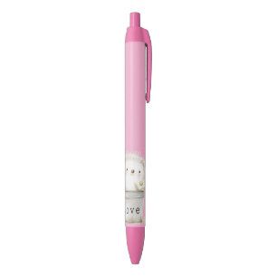 Stylo Noir Fleur de marguerite de haie de hérisson de jardin