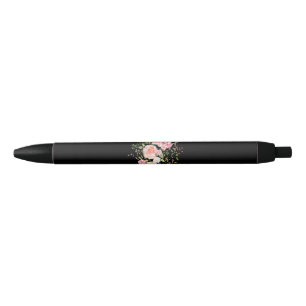Stylo Noir fleur de printemps