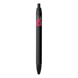 Stylo Noir Fleur Vapeur et rose