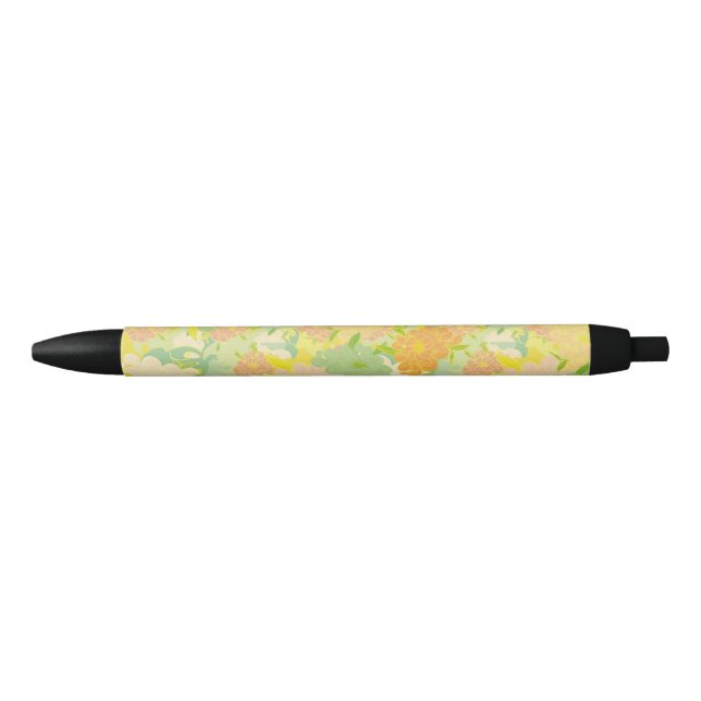 Stylo Noir Fleurs (Devant)