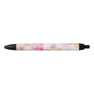 Stylo Noir Fleurs de sakura roses - Fleur de cerisier japonai