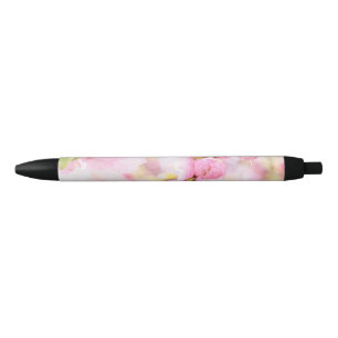 Stylo Noir Fleurs de sakura roses - Fleur de cerisier japonai