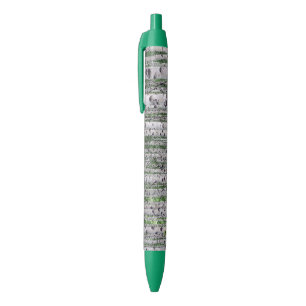 Stylo Noir Forêt de Birch Nature