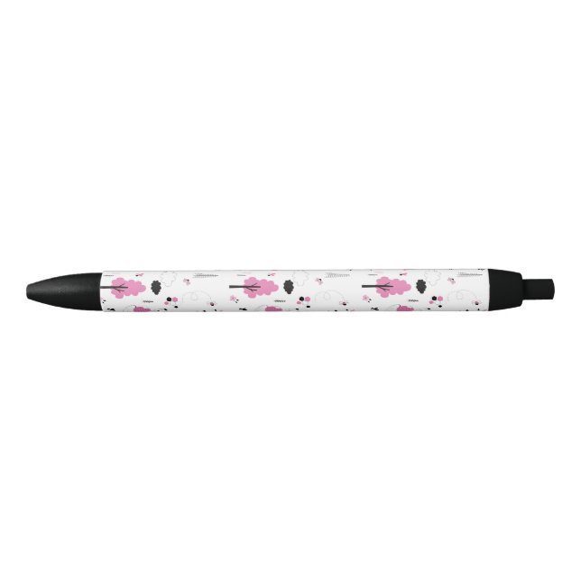 Stylo Noir Forêt Ours des bois Abeille miel doux (Devant)