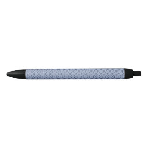 Stylo Noir formes circulaires motif sans couture
