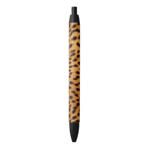 Stylo Noir Fourrure animale Cheetah