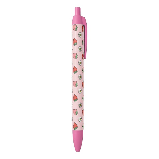 Stylo Noir Fraises (Bas (Vertical))