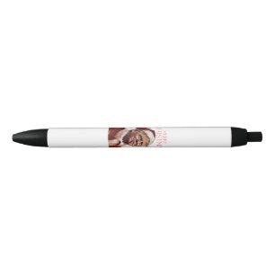 Stylo Noir Funny Trump Santa Claus Carte de Noël
