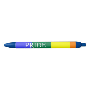 Stylo Noir Gay pride Rainbow Lgbt Personnalisé