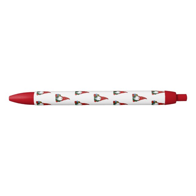 Stylo Noir Gnome de Noël (Devant)