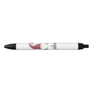 Stylo Noir Gnome Noël vacances Scandinave Tomte design