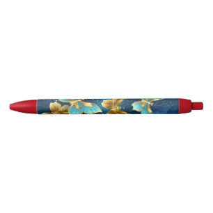 Stylo Noir Golden butterflies