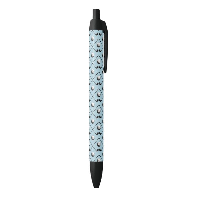 Stylo Noir Golf Club Motif Blue (Bas (Vertical))