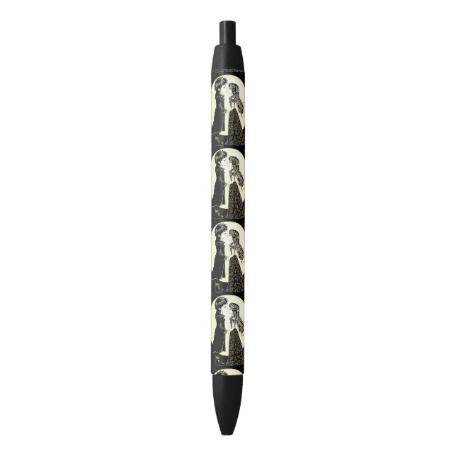 Stylo Noir Gothique Emo Enfants Kiss Valentine's Day (devant Vertical)