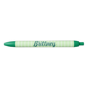 Stylo Noir Grandes vertes et blanches