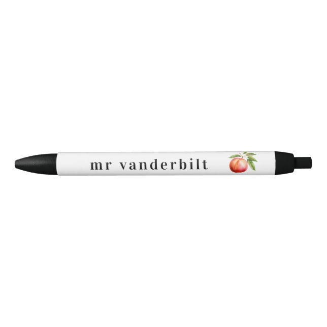 Stylo Noir Graphique d'aquarelle de l'enseignant scolaire | A (Devant)