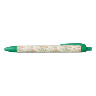 Stylo Noir Grenouilles et oiseaux de la jungle douce