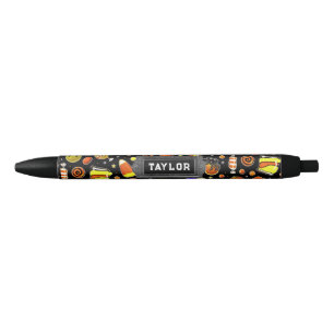 Stylo Noir Halloween personnalisé