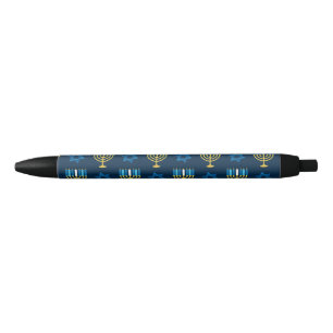 Stylo Noir Hanukkah Holiday Jewish Decoration Pattern Gift