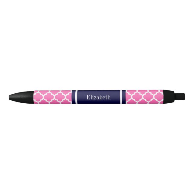 Stylo Noir Hot rose 2 Whisky Marocain #5 Marine Nom bleu Mono (Devant)