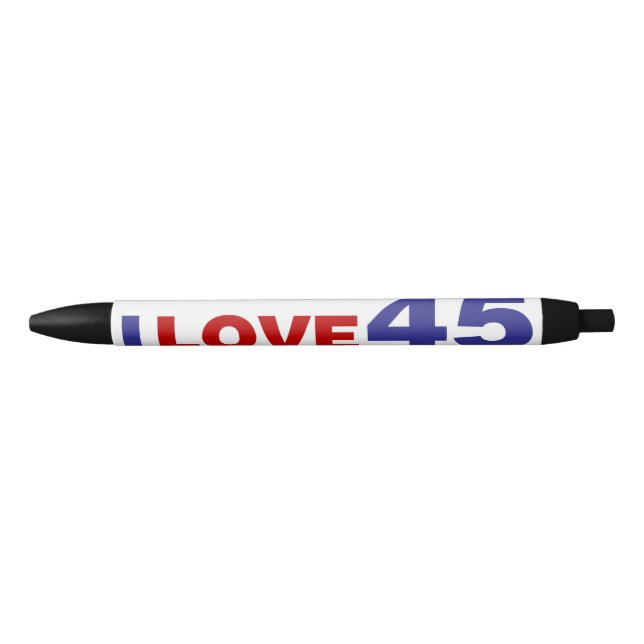 Stylo Noir I Love 45 (Devant)