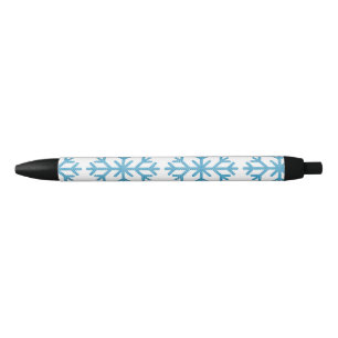Stylo Noir Icy Blue Snowflake Thunder_Cove