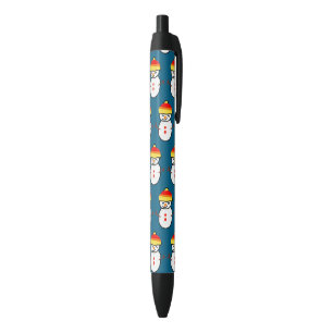 Stylo Noir Idées de cadeaux de bonhomme de neige mignon