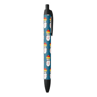 Stylo Noir Idées de cadeaux de bonhomme de neige mignon