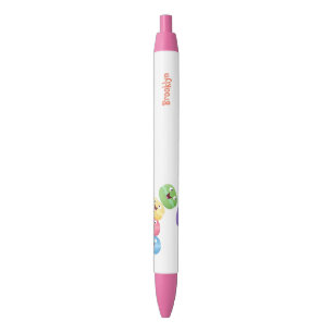 Stylo Noir Illustration de caricature de macarons marrant mig