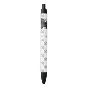 Stylo Noir Illustration de chien Havanais noir de dessin anim