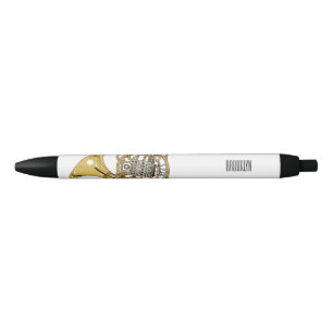 Stylo Noir Illustration de corne française