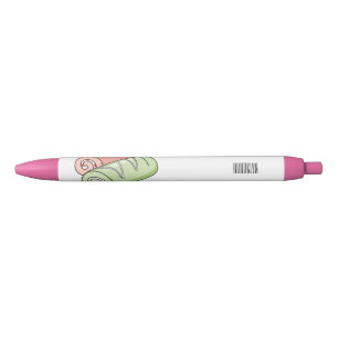 Stylo Noir Illustration de gâteau suisse roll / roll