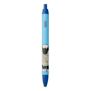 Stylo Noir Illustration de la caricature de mouton Valais Bla