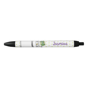Stylo Noir Illustration de lave-linge mignonne