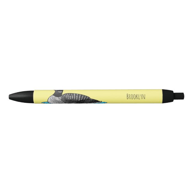 Stylo Noir Illustration de Loon bird (Devant)