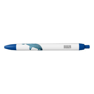 Stylo Noir Illustration de requin marteau