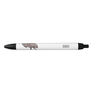 Stylo Noir Illustration d'Emu bird
