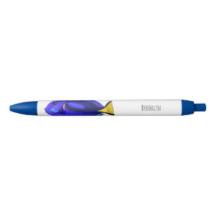 Stylo Noir Illustration du poisson de la cuve bleue