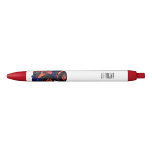 Stylo Noir Illustration du tracteur