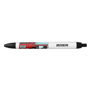 Stylo Noir Illustration du transport de carburant par camion-